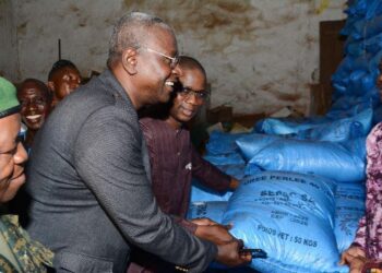 Cérémonie de remise d’urée aux promoteurs agricoles