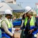 La Ministre de l’agriculture Aminata Kaba en visite de suivi sur le chantier de la Direction Nationale de l’Agriculture